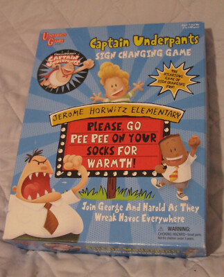 University Games Captain Underpants Sign Changing Game Dav Pilkey