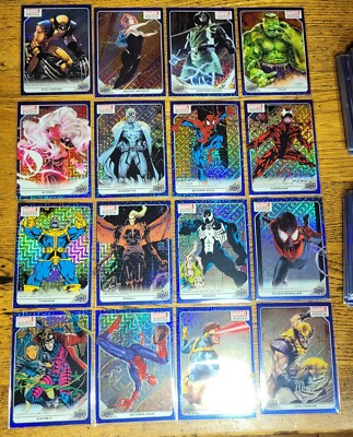 2023 Marvel Platinum - Blue TRAXX Parallel - Complete Set 200 Cards