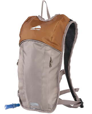 Small 2 Liter Hiking Hydration Backpack with Included Water Reservoir, Tan