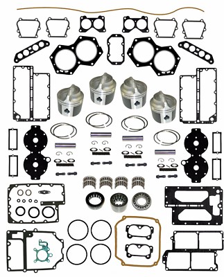 MTM EVINRUDE JOHNSON V4  85 - 140HP 1974 - 1998 3.5'' BORE POWERHEAD REBUILD KIT