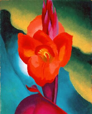 Red Canna, 1919 by Georgia O'Keeffe art painting print