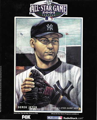 2001 MLB All Star Game program cover REPRINT SET of 5, Jeter Ichiro Griffey +2