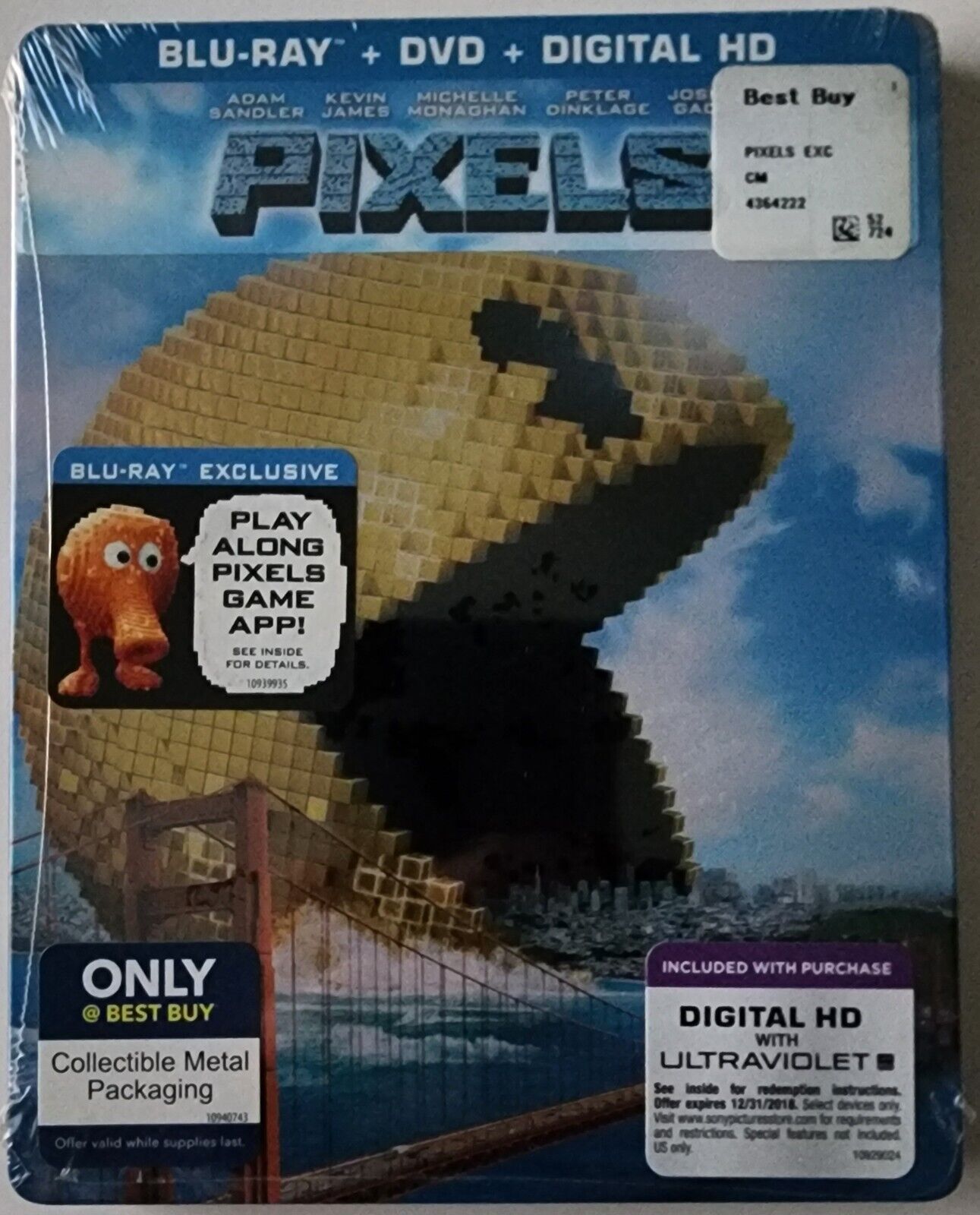 NEW PIXELS BLU RAY DVD 2 DISC BEST BUY EXCLUSIVE METALPAK NEW PIXELS BLU RAY DVD 2 DISC BEST BUY EXCLUSIVE METALPAK