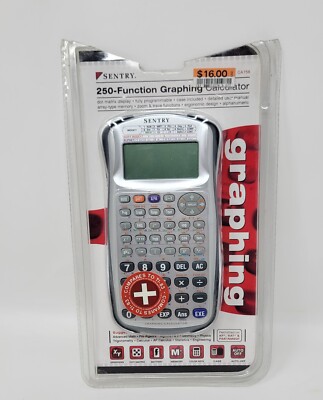 Sentry 250-Function Graphing Scientific Calculator Silver CA756 New 