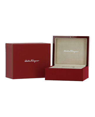 Pre-owned Ferragamo Mens F-80 Stainless Steel 41mm Bracelet Fashion Watch