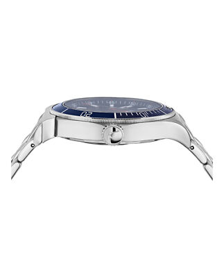 Pre-owned Ferragamo Mens  1898 Sport Stainless Steel 44mm Bracelet Fashion Watch