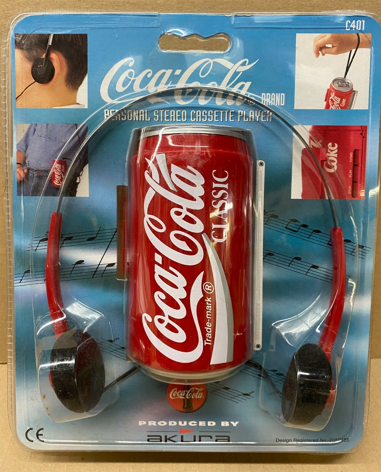 Coca-Cola カセットプレーヤー レトロデザイン Vintage Coke Coca Cola Stereo Cassette Player with
