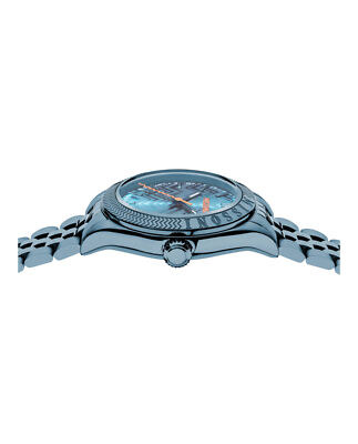 Pre-owned Missoni Womens  Classic Blue 34mm Bracelet Fashion Watch
