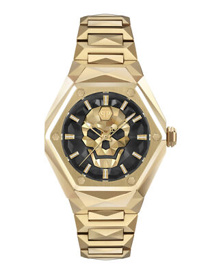 Philipp Plein Womens  Gold 40mm Bracelet Fashion Watch