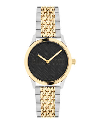 Pre-owned Missoni Womens  Zigzag Lover Two Tone 34mm Bracelet Fashion Watch