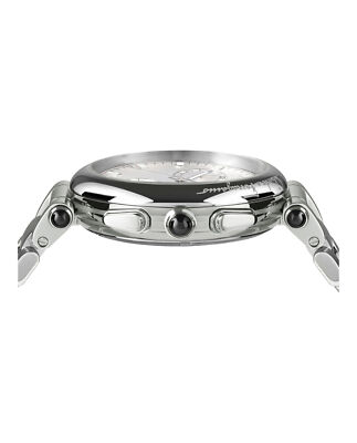 Pre-owned Ferragamo Mens Idillio Chrono Stainless Steel 42mm Bracelet Fashion Watch