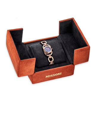 Pre-owned Missoni Womens Rose Gold 22mm Bracelet Fashion Watch