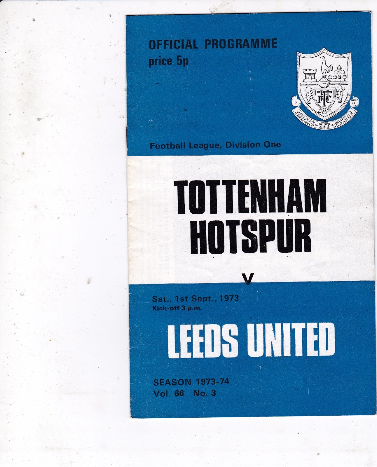TOTTENHAM HOME  PROGRAMMES 1973/74 CHOOSE FROM DROP DOWN MENU UPDATED 2/7/2019