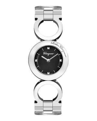 Модные часы Ferragamo Womens Gancino с браслетом из нержавеющей стали диаметром 28 мм