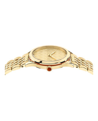 Pre-owned Missoni Womens  Zigzag Lover Gold 34mm Bracelet Fashion Watch