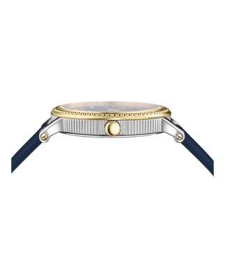 Pre-owned Versace Womens V-dollar Two Tone 37mm Strap Fashion Watch