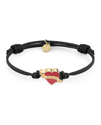 Philipp Plein Womens Plein Valentine Cotton Cord Bracelet