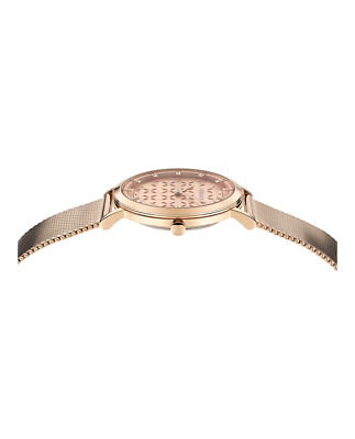 Pre-owned Versace Womens  Generation Rose Gold 36mm Bracelet Fashion Watch