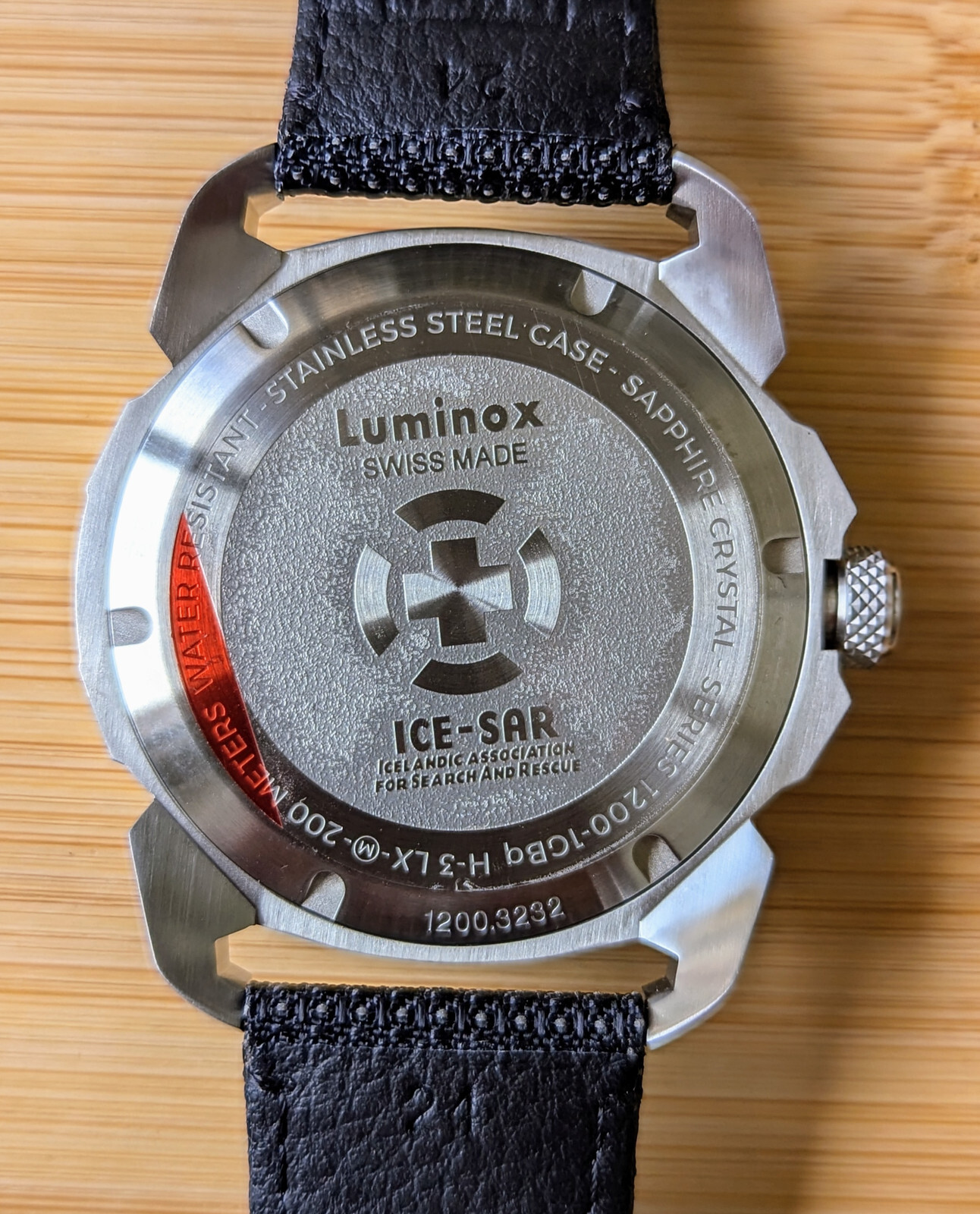 Pre-owned Luminox Sapphire Crystal Land Ice Sar Arctic Silver Dial Quartz Dial Xl.1208
