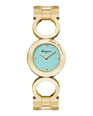 Ferragamo Womens  Gold 28mm Bracelet Fashion Watch