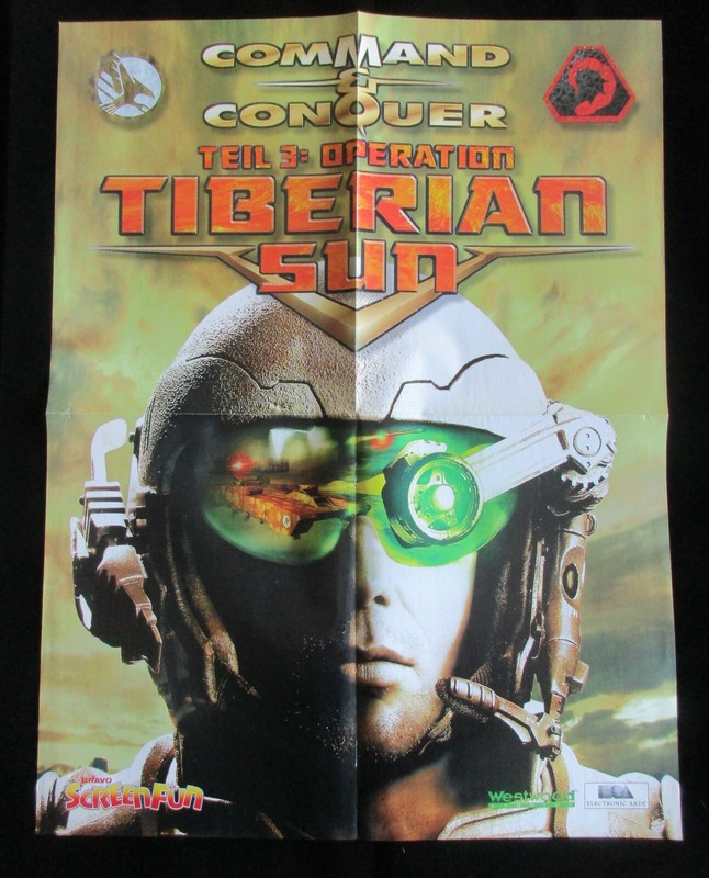 Command & Conquer 3 Old Video Game - Poster 54 X 42 Cm Rare Promo Folded
