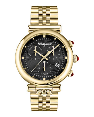 Pre-owned Ferragamo Womens Gold 40mm Bracelet Fashion Watch