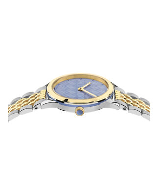 Pre-owned Missoni Womens Two Tone 34mm Bracelet Fashion Watch