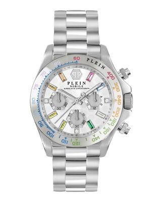 Pre-owned Philipp Plein Womens Nobile Stainless Steel 38mm Bracelet Fashion Watch