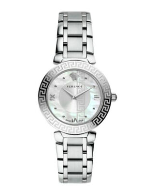 Pre-owned Versace Womens Daphnis Stainless Steel 35mm Bracelet Fashion Watch