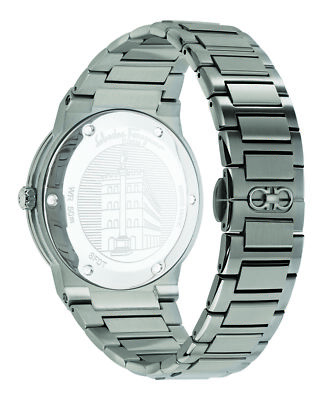Pre-owned Ferragamo Mens F-80 Grey 41mm Bracelet Fashion Watch