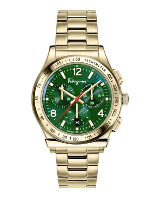 Ferragamo Mens Ferragamo 1898 Gold 42mm Bracelet Fashion