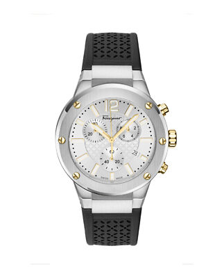 Ferragamo Mens  Stainless Steel 42mm Strap Fashion Watch