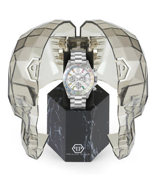 Pre-owned Philipp Plein Womens Nobile Stainless Steel 38mm Bracelet Fashion Watch