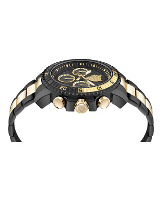 Pre-owned Plein Sport Mens Powerlift Two Tone 45mm Bracelet Fashion Watch