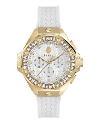 Philipp Plein Womens  Gold 42mm Strap Fashion Watch