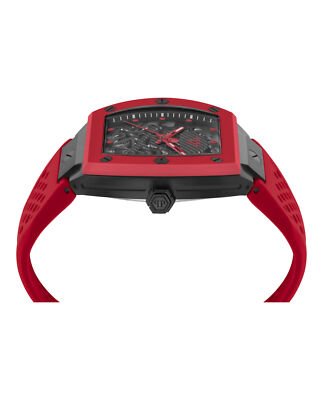 Pre-owned Philipp Plein Mens Black 44mm Strap Fashion Watch