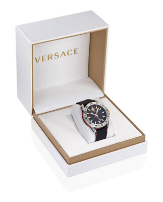 Pre-owned Versace Black Mens Analogue Watch Sport Tech Ve2w00122