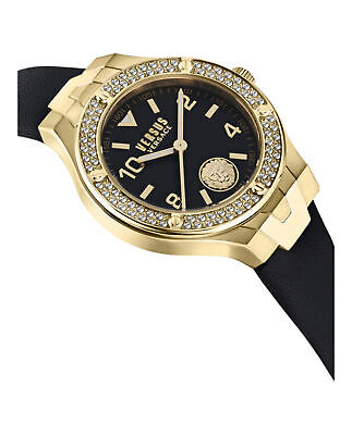 Pre-owned Versus Versace Womens Gold 38mm Strap Fashion Watch