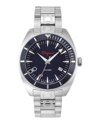 Модные часы Ferragamo Mens Ferragamo Experience с браслетом из нержавеющей стали диаметром 41 мм