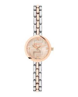Pre-owned Missoni Womens  Petite Two Tone 25mm Bracelet Fashion Watch