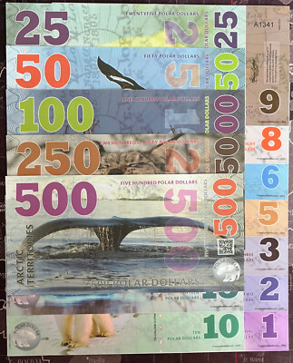 ARCTIC TERRITORIES NOTES /  / 1,2,3,5,6,8,9,10,15,25,50,100,250,500 DOLLAR NOTES