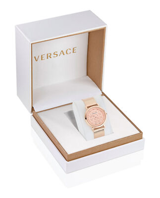 Pre-owned Versace Womens  Generation Rose Gold 36mm Bracelet Fashion Watch