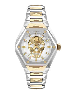 Philipp Plein Womens  Two Tone 40mm Bracelet Fashion Watch