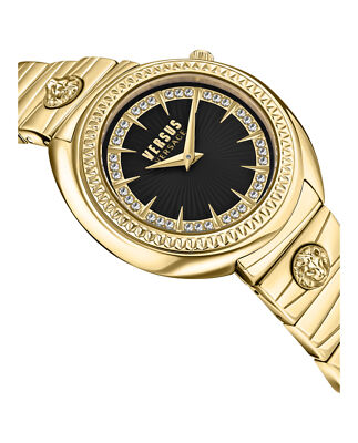 Pre-owned Versus Versace Womens Gold 38mm Bracelet Fashion Watch