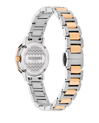 Pre-owned Missoni Womens  Estate Two Tone 27mm Bracelet Fashion Watch