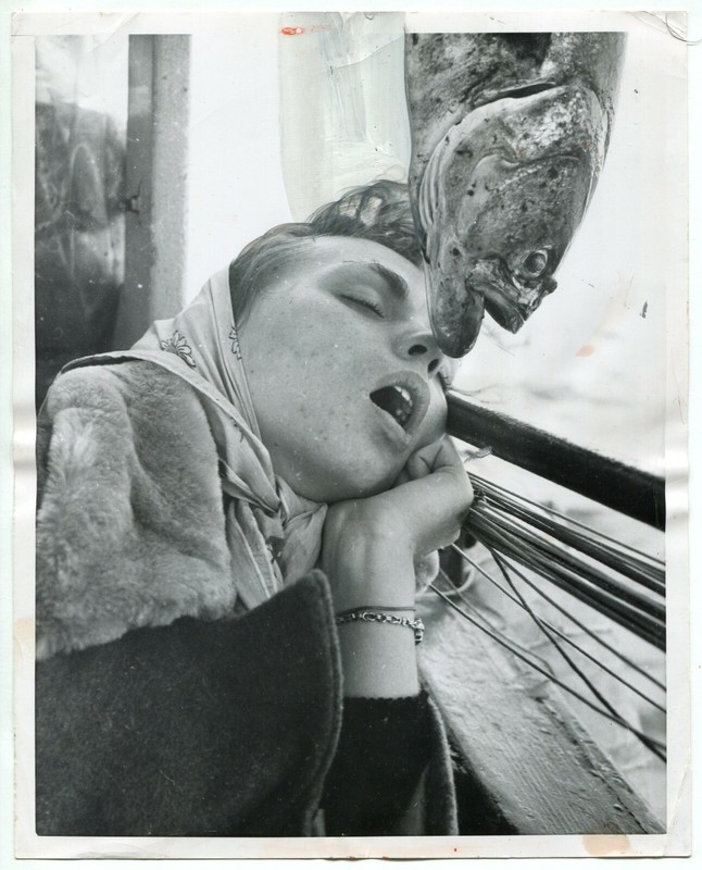 Greenport New York 1953 - Fisherwoman - Tirage Argentique D'Ã©Poque - 