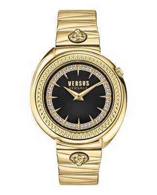 Pre-owned Versus Versace Womens Gold 38mm Bracelet Fashion Watch