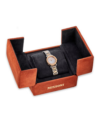 Pre-owned Missoni Womens  Estate Two Tone 27mm Bracelet Fashion Watch
