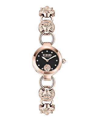 Pre-owned Versus Versace Womens Broadwood Petite Rose Gold 26mm Bracelet Fashion Watch