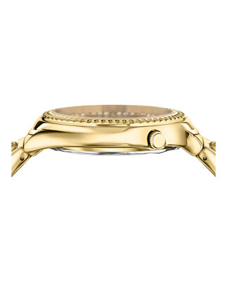 Pre-owned Versus Versace Womens Gold 38mm Bracelet Fashion Watch